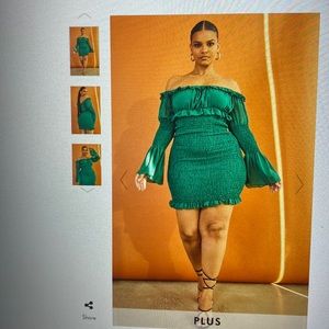 Green bodycon dress